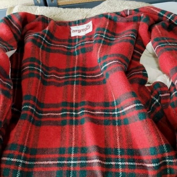 Vintage McGregor USA Heavy Duty Wool Plaid Lined Chore Jacket Barn Coat Med / 42 - Picture 6 of 9